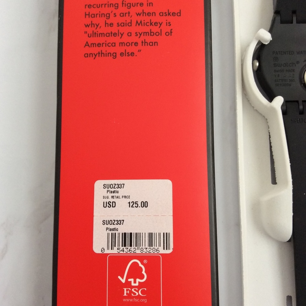 Swatch Watch/MICKEY BLANC SUR NOIR - Picture 5 of 9